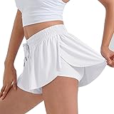 Fenyong 2 in 1 Athletic Shorts for Women Casual Workout Gym Yoga Running Bike Volleyball Spandex Sum