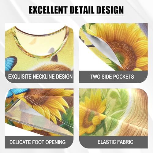 Capybara Butterfly Sunshine Pajama Set Short Sleeve PJS 2 Piece Summer Pajamas Shorts Sets Cotton 5Y4