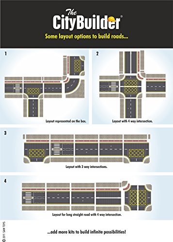 The CityBuilder Roads & PAVEMENTS Cardboard Model Layout Kit - O Scale Model Railroad Accessories - Image 3