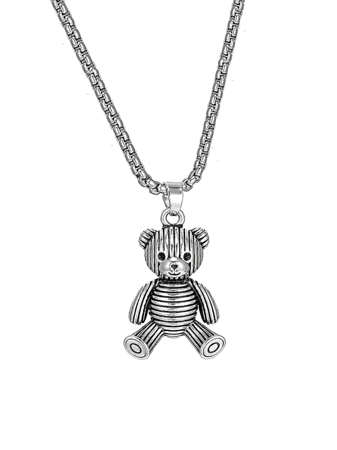 Yellow Chimes Pendant For Women | Silver Teddy Pendant Charm Necklace | Women Necklace Long Chains For Women Stylish Girls Gift Ideas | Cute Jewellery Necklace For Girl | (B09NVY79NB) Amazon Price History, Amazon Price Tracker