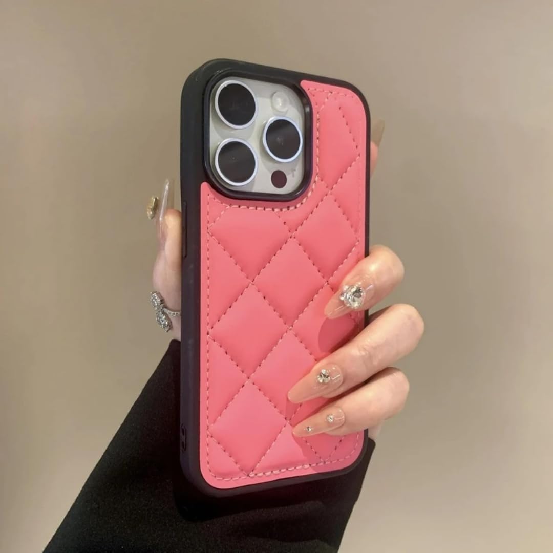 Étui de téléphone antichoc iPhone 12 rose fini le risque de casse avec ce cuir chic