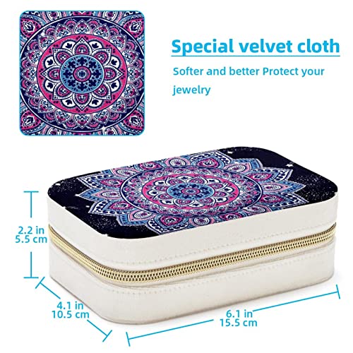 Boîte à bijoux de voyage avec compartiments sécurisés et miroir intégré - 5