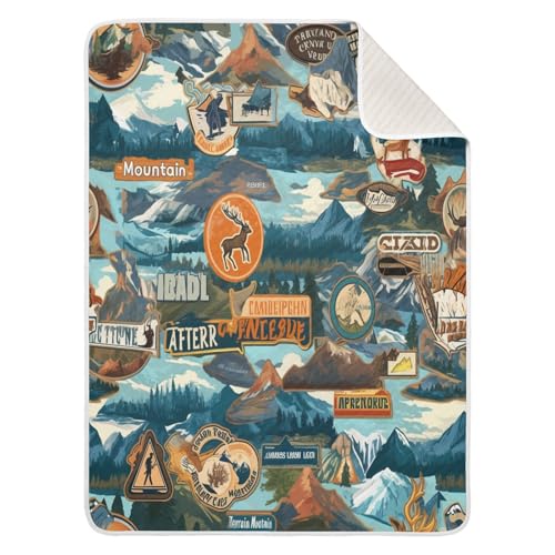 Image of Baby Swaddle Blanket for Boys Girls Soft Warm Stroller Throw Blanket for Newborn Infant Toddler 30X40in Outdoor Recreation Vintage