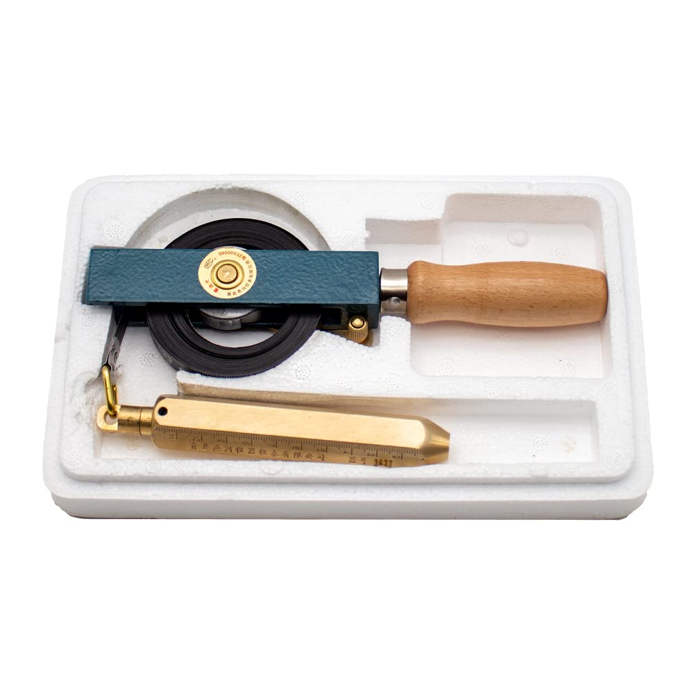 Nastro di Misurazione del Serbatoio dell'Olio a Prova di Esplosione in Acciaio Al Carbonio Portatile Nastro di Misurazione dell'Olio con Fili a Piombo in Ottone 5-30 M (30m)