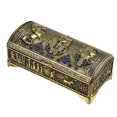 NileCart Ancient Egyptian Style Decorative Small Jewelry Box Made in Egypt (Antique Brass) - image 4