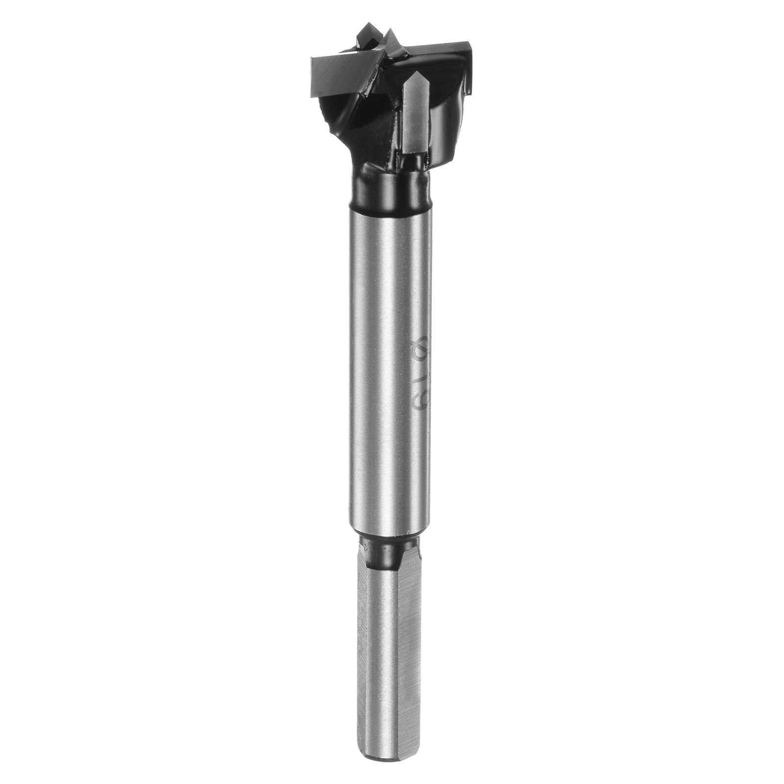 sourcing map Forstner Drill Bit 19mm / 3/4" K30/C1 Tungsten Carbide Tip Triangle Shank Wood Forstner Bit Opener Cutter for Hinge Hole Drilling Woodworking
