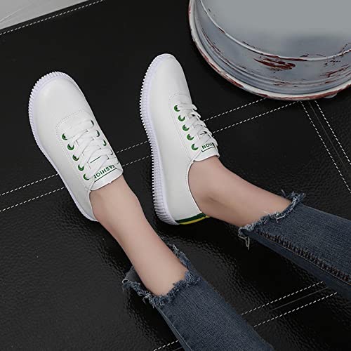 Zspzx Women's Casual Everyday Shoes For Summer Slip-On Sneaker Fashion Simple Solid Color Comfortable Flat Non Slip Lightweight Sole Leisure Shoes #TOP4