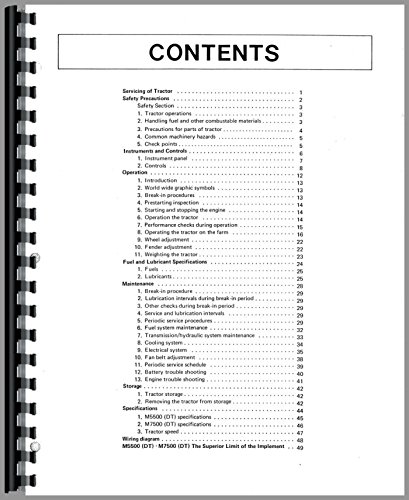 Operators Manual Kubota M5500DT M5500 M7500 M7500DT Tractor      Plastic Comb