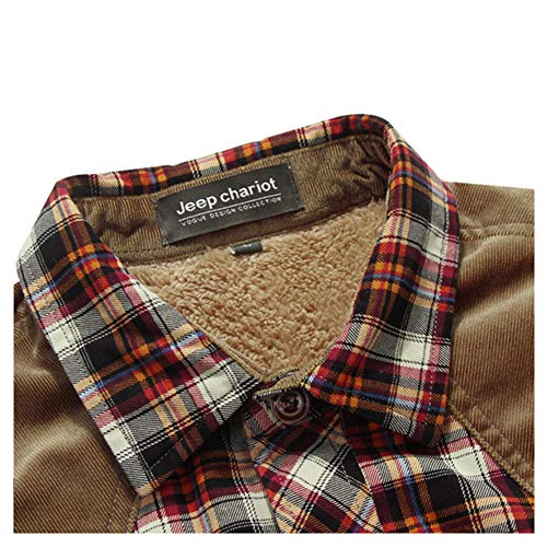 YOUCAI Camicia da Uomo in Stile Casual da