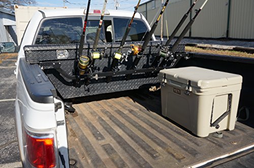 Viking Solutions Fixed Truck Bed Fishing Rod Rack, Multicolor - Thumbnail 4