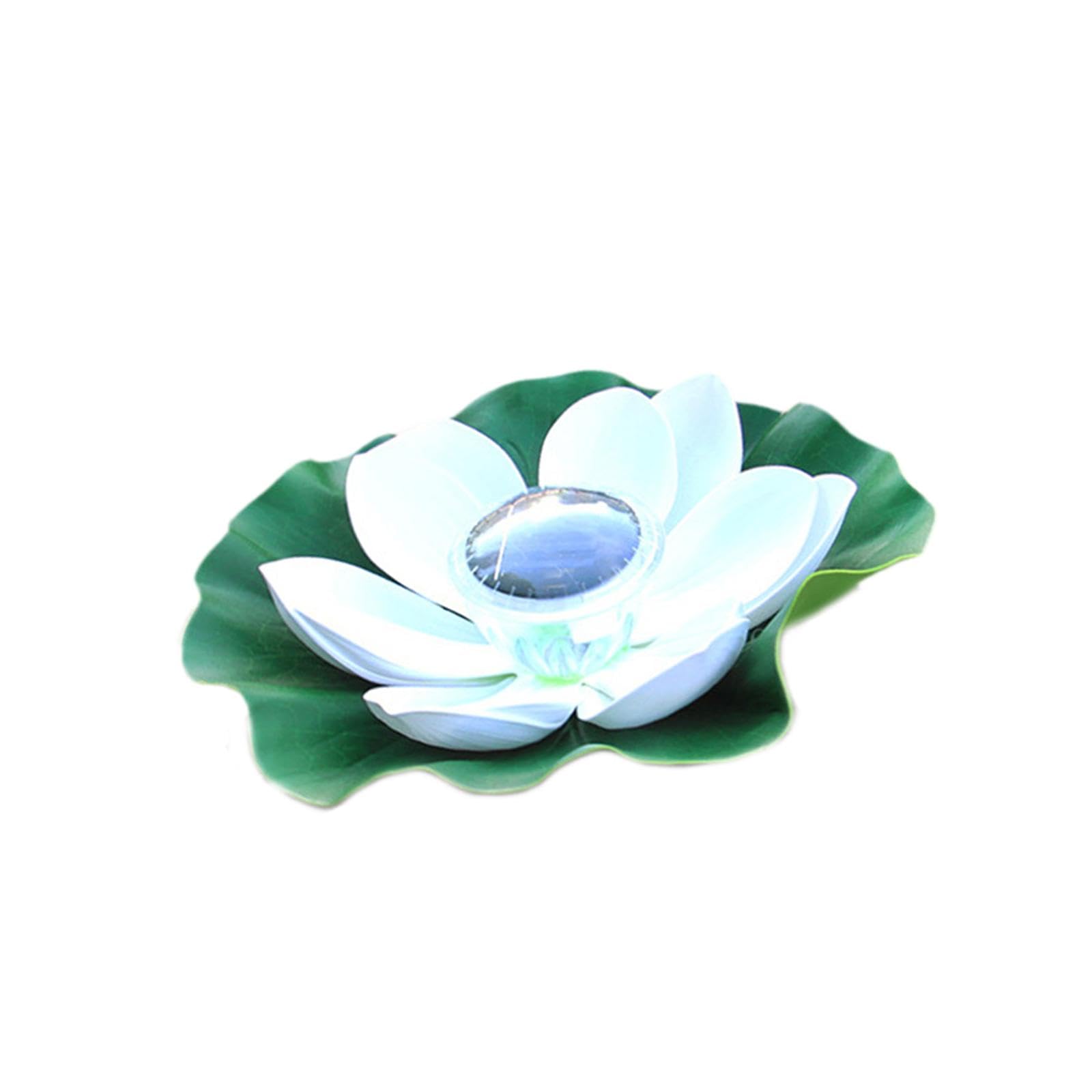 Lámpara Solar Decorativa para Jardín Flotante Impermeable con Efecto Ornamental Adecuada para Estanques Patios Y Villas Diámetro, Blanco