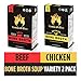Kettle & Fire Chicken & Beef Bone Broths- 16.2oz 2 (1 each of Chicken & Beef) Pack of Collagen & Gelatin Rich Bonebroth. Paleo/Keto/Gluten Free/Whole 30 Gut Friendly Nutrition from Ancient Source.
