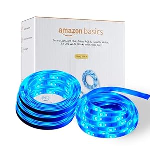 Amazon Basics Smart LED Light Strip 10m, RGB &#038...