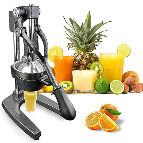 Manual Juice Press Commercial Citrus Press Fruit Manual Squeezer Orange Apples, Pineapple, Pomegranates, Key limes, limequats, Mexican limes, Eureka or Lisbon lemons, Rangpur or Tahiti Citrus limes