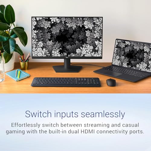Image of Dell 24 inch Monitor, 144Hz Refresh Rate, FHD (1920 x 1080), IPS Display, AMD FreeSync, 1ms MPRT, Anti-Glare Screen, for Home Office & Gaming, 2 X HDMI 1.4, Ultra-Thin Bezel, VESA, Tilt Adjustable