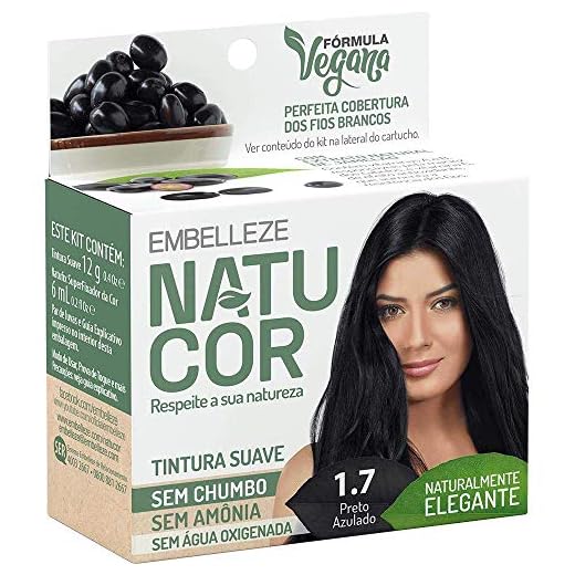 Tintura Natucor 1.7 Preto Azulado 12g