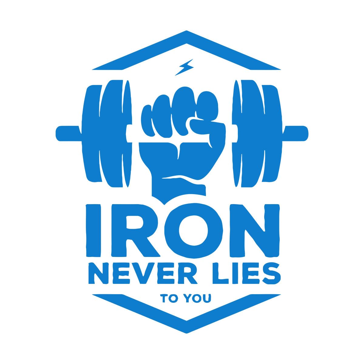 Vinyl Wall Decal Iron Fitness Bodybuilding Motivation Training Wall Sticker Modern Home Decoration Accessories for Gym Small - 42x35cm — image 1