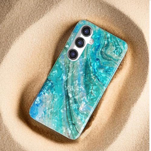 Coque Samsung S24 FE à paillettes bleu mer pour smartphone - 6