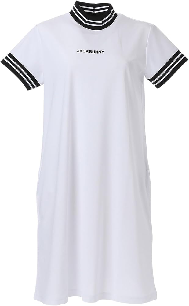 Amazon.co.jp: [ジャックバニー] レディース 半袖 モックネック