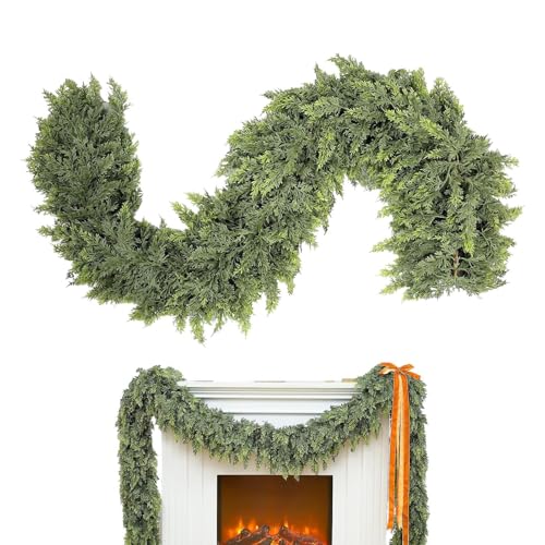 Guirlande de cyprès de Noël artificielle verdure pour maison magasin