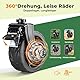 SLIDBEAT XL Bollerwagen Faltbar, 120L Faltbarer Bollerwagen All Terrain Räder 120KG Bollerwagen mit Verstellbarem Griff, Klappbar aus Vier Richtungen Für Strand Garten Camping Shopping