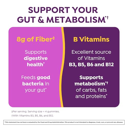 MiraFIBER Gummies, from The Makers of MiraLAX, Vegan Formula, 8g Per Serving, Gut Health for Men & Women, Prebiotic Fiber Gummies for Adults, Mixed Fruit Flavor 72Ct - image 3
