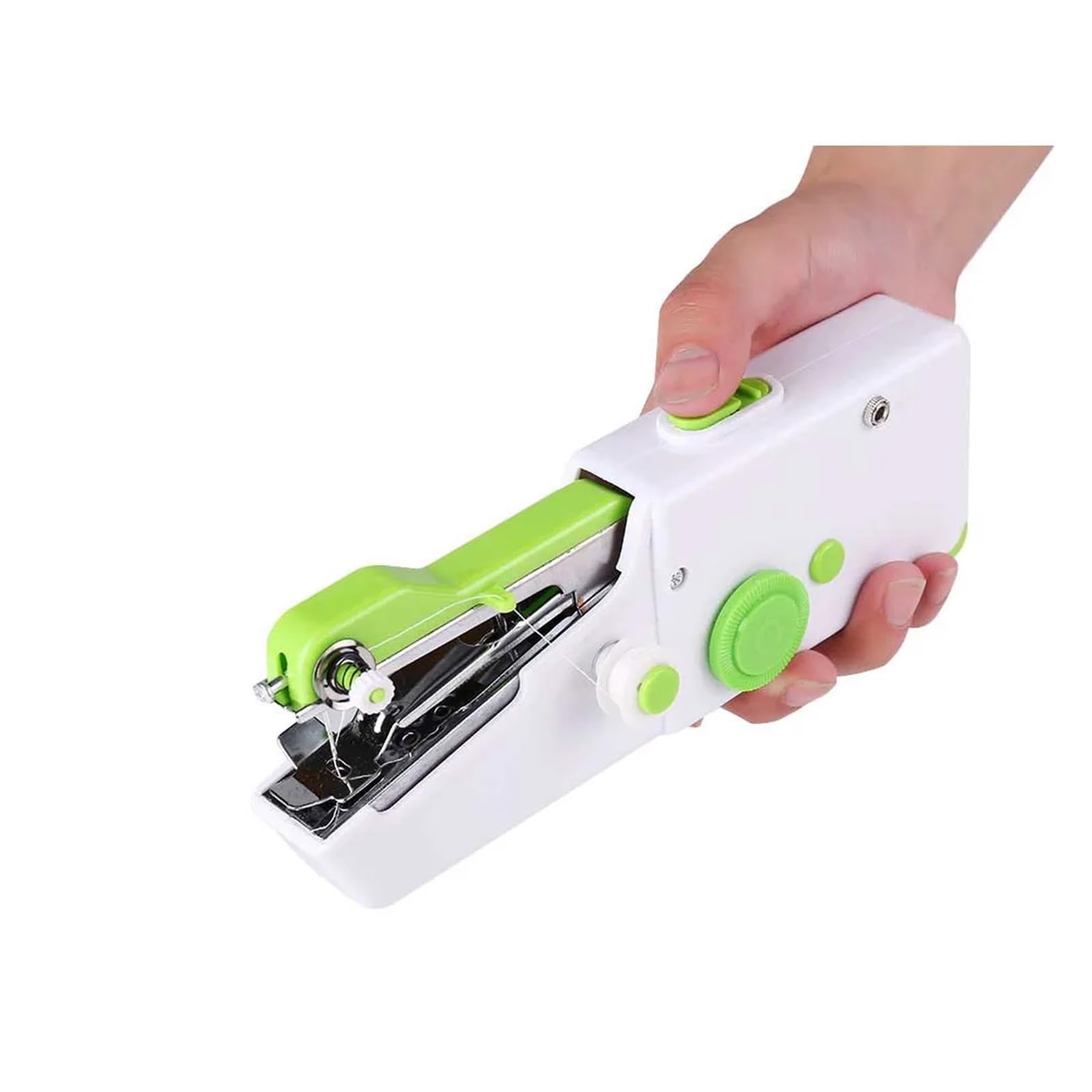 Macchina da Cucire Portatile Mini elettrica a Punto Dritto per Uso Domestico, Set per riparazioni Rapide di Vestiti Fai da Te, Potente, silenziosa e Stabile.,Sewing machine01