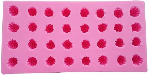 Miniatura 2 de Fewo 32-Cavity 3D Raspberry Silicone Mold for Fondant Chocolate Candy Gum Paste Polymer Clay Resin Kitchen Baking Sugar Craft Cake Cupcake