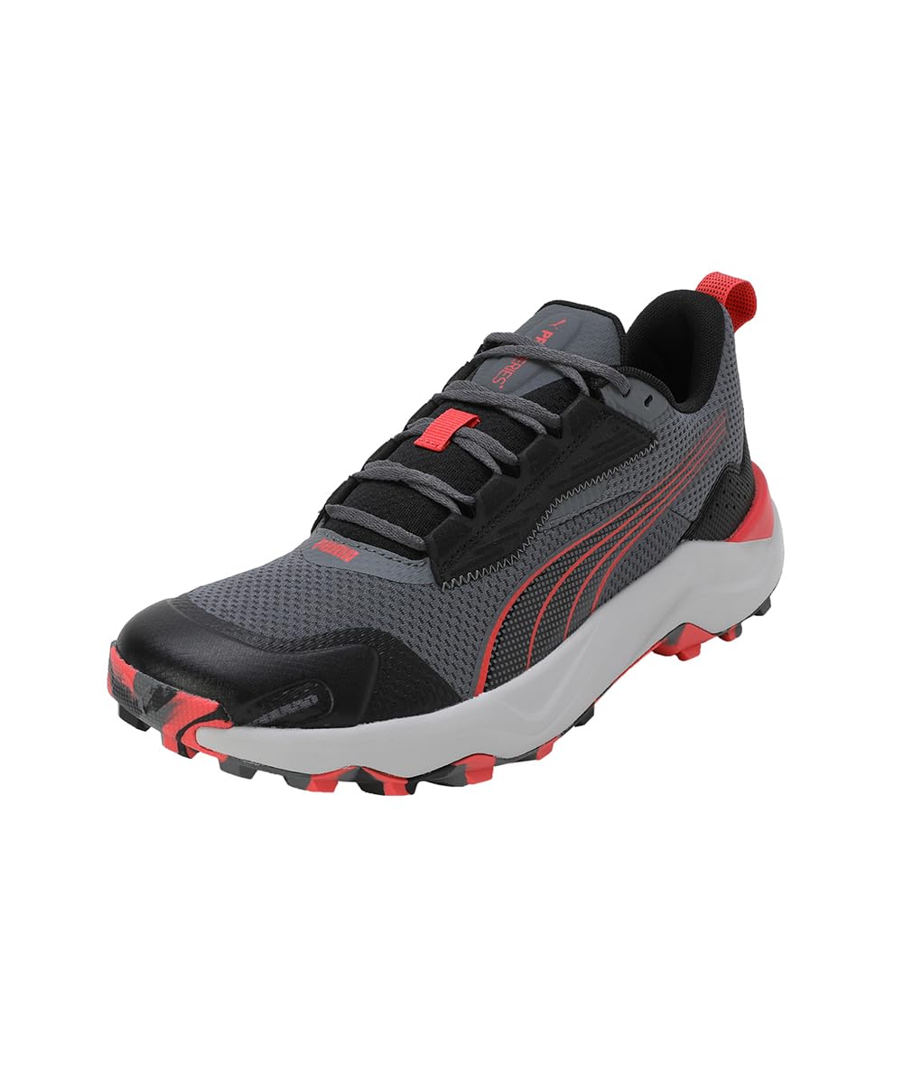 Puma Unisex-Adult Obstruct Profoam Cool Dark Gray-Black-Active Red Running Shoe - 7 UK (37787617) (B0CP7HJBDM) Amazon Price History, Amazon Price Tracker