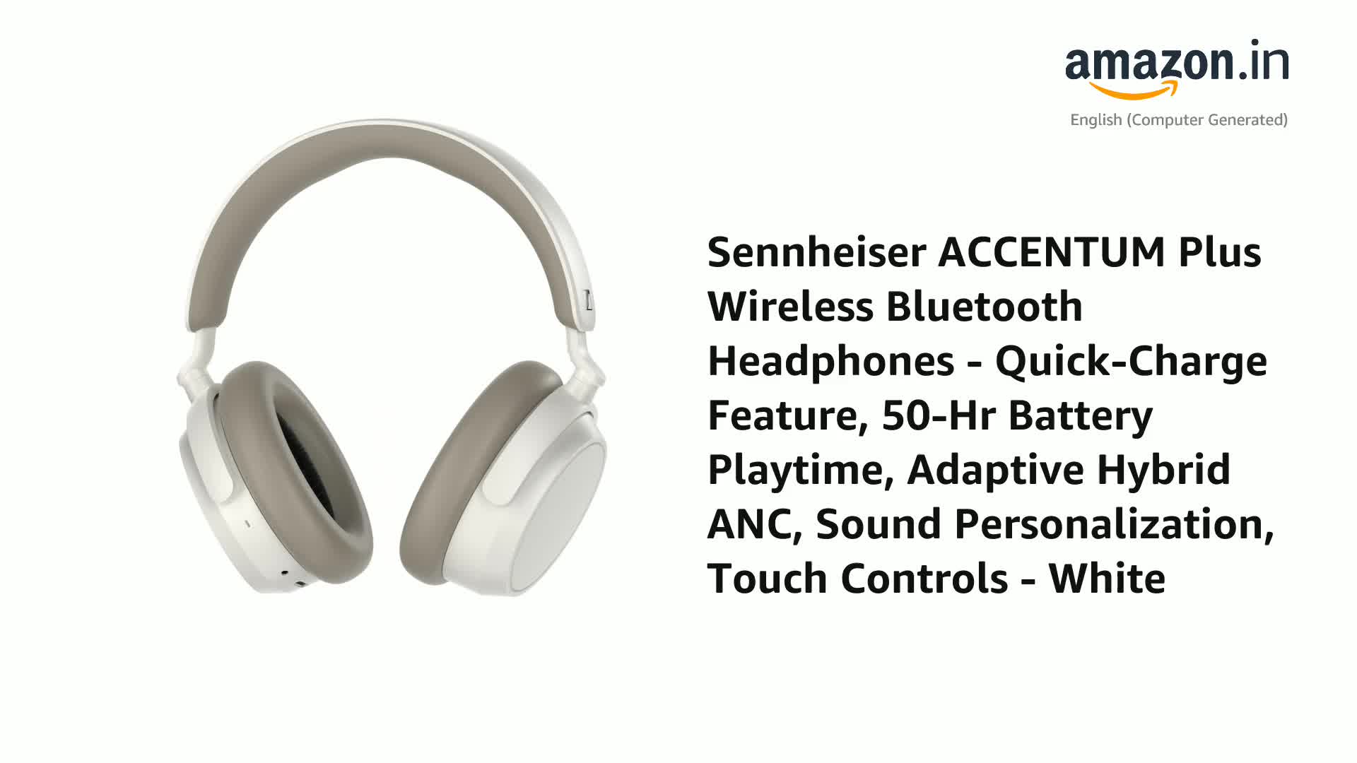 Sennheiser ACCENTUM Plus Wireless Bluetooth Headphones - Quick
