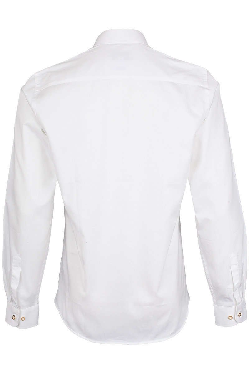 Almsach Herren Stehkragenhemd Slim-Fit weiß 'Emil', weiß, S