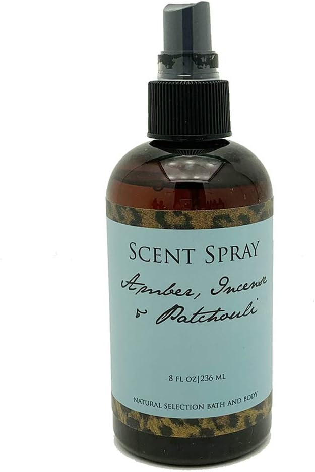 8 oz All Over Scent Spray - Amber, Incense & Patchouli