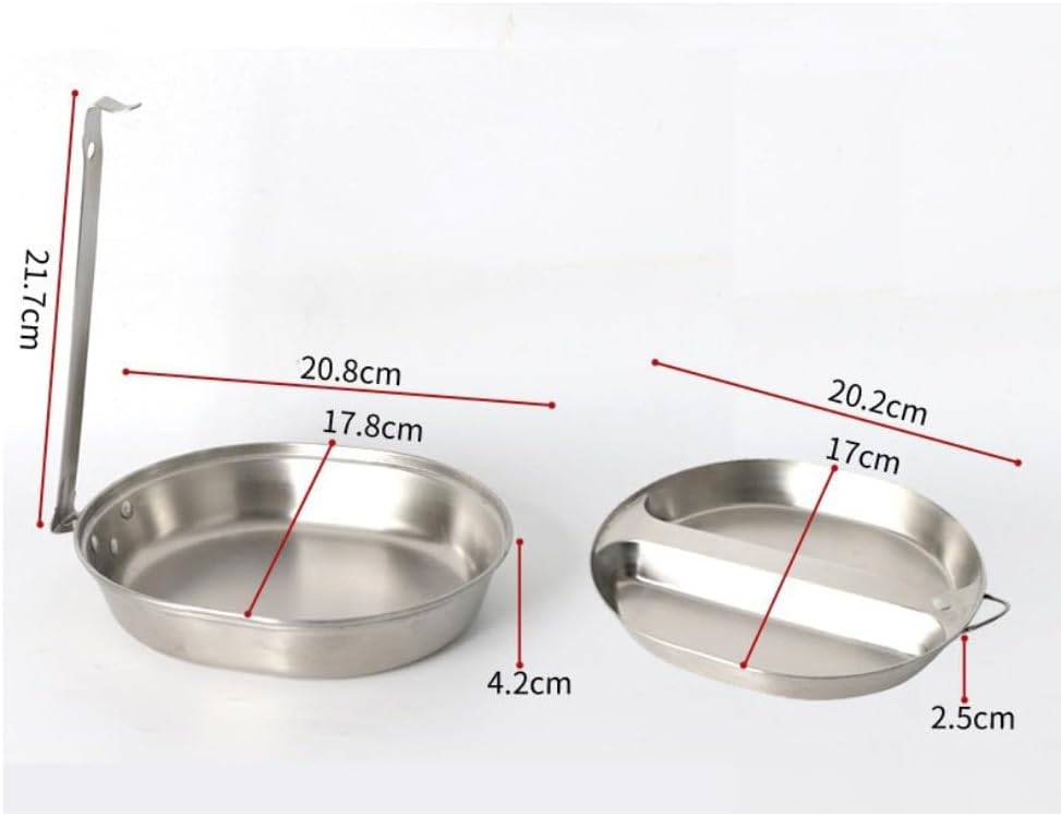 「NexPon」メスキットパン メスティン ポータブル飯盒 厚みのある長いハンドルのバーベキュー調理器具 アウトドア 炊飯 山飯 バ