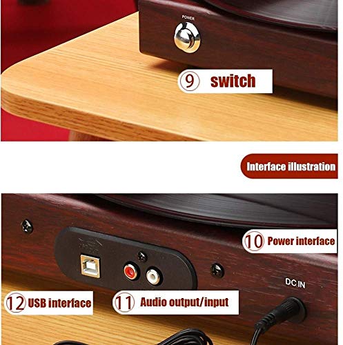 Phonographe LP Portable sans Fil avec Haut-parleurs stéréo intégrés Tourne-Disque à 3 Vitesses avec Haut-parleurs - Les Beatles, Paul McCartney, John Lennon, RIngo Starr, George Harrison Phonographe LP Portable sans Fil avec Haut-parleurs stéréo intégrés Tourne-Disque à 3 Vitesses avec Haut-parleurs – Image 8