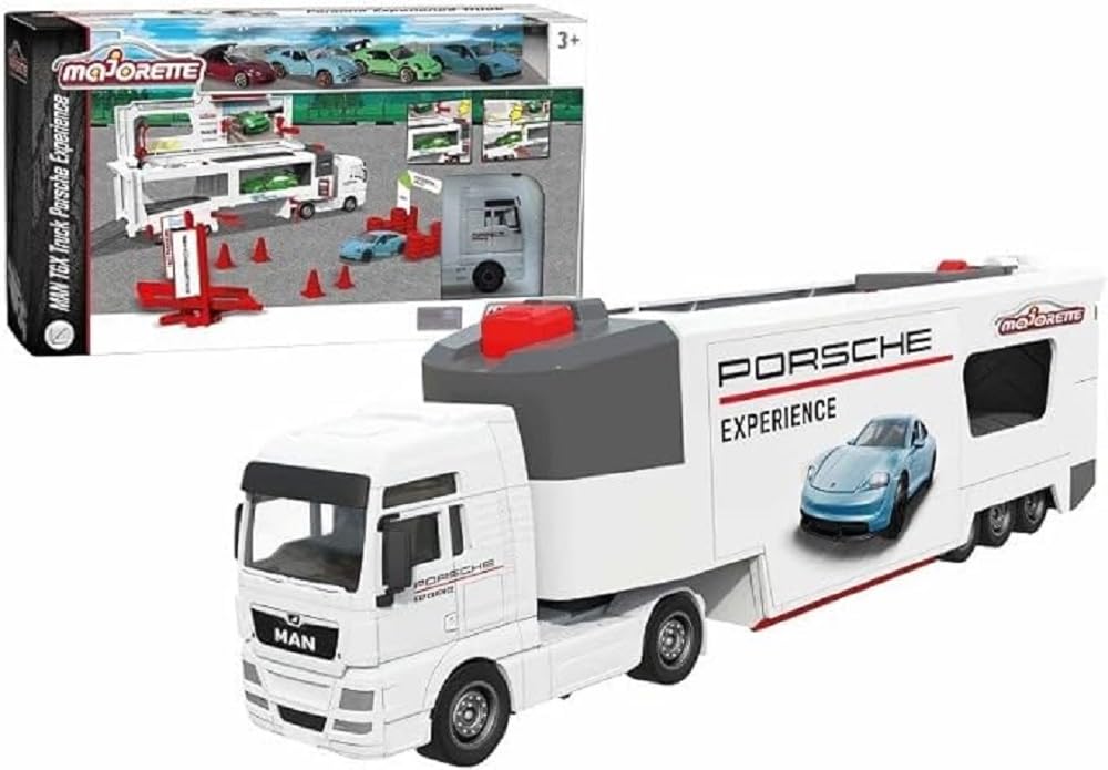 Majorette Porsche Truck Experience - LKW 27 cm - Kinder spielen lieben - Spielzeuglaster - 212053304SMO