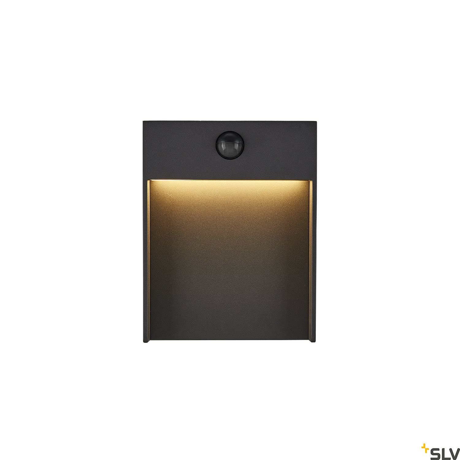 SLV LED Wandleuchte FLATT für die Außenbeleuchtung von Hauseingang, Wänden, Wegen, Terrassen, Fassaden, Treppen | LED Wandlampe, Aussenleuchte, Gartenlampe // CCT Switch (3000K/4000K), 600 Lumen, 16W
