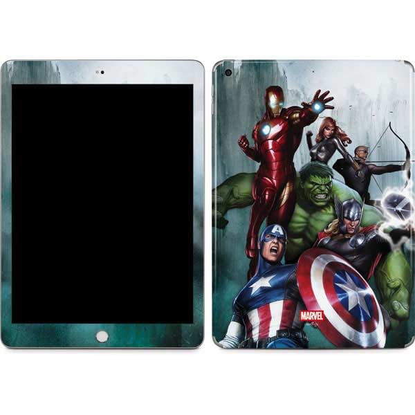 Skinit Decal Tablet Skin Compatible with iPad 9.7in (2018) - Officially Licensed Marvel Avengers Assemble Design