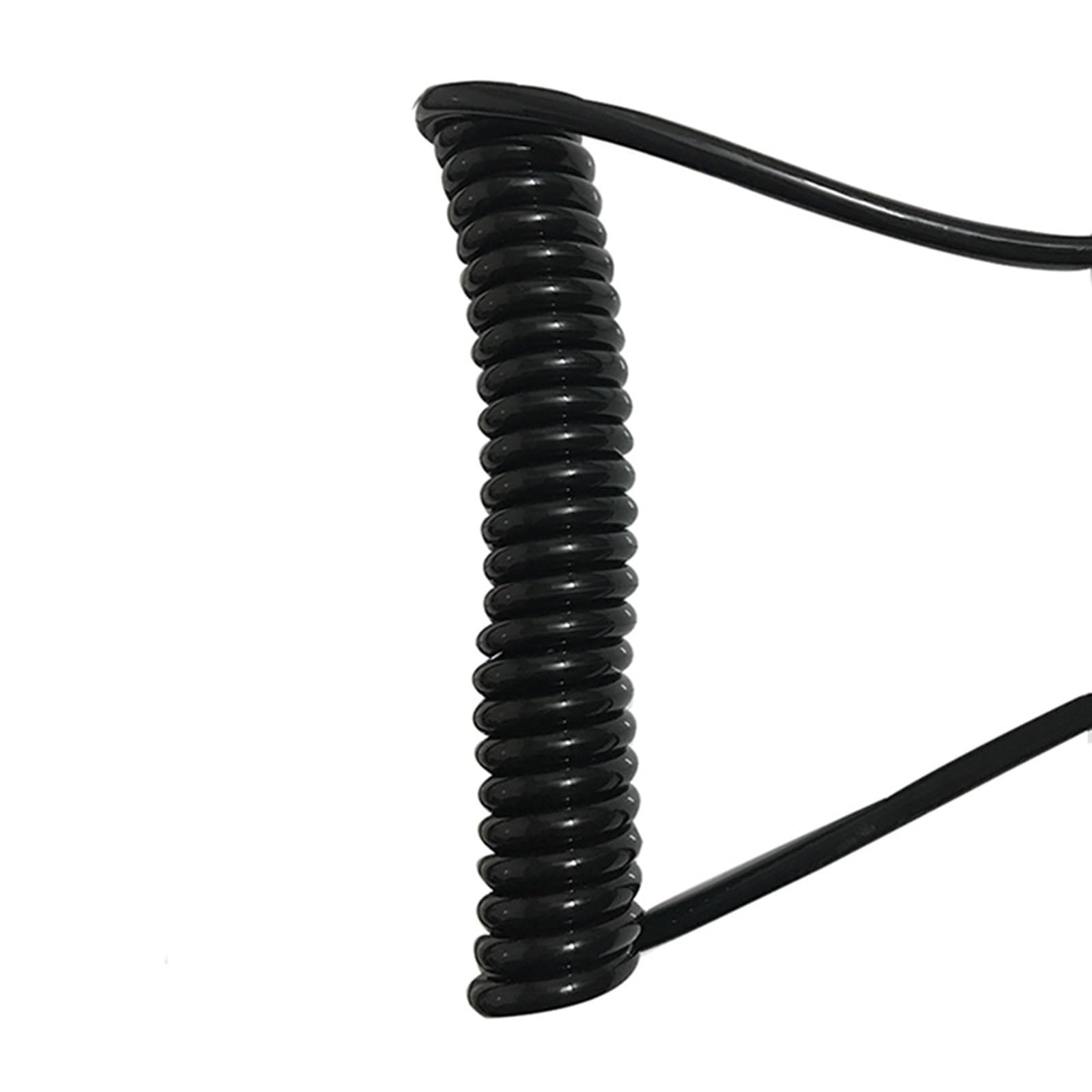 KRXSOBNV Spiral telescopic cable, Spiral Power Cable 2 Core .5mm Square OD 8mm Retractable Wire Coil(Undraw 3.75 meters)