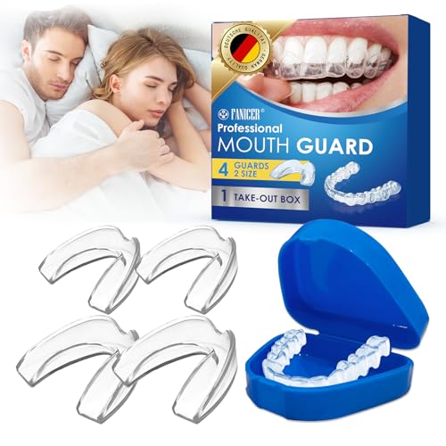 Set de 4 Férulas Anti Ronquidos, Dispositivo Protector Bucal Anti Ronquidos, Kit De ProteccióN Dental, Ayudas Reducir Los Ronquidos, Reduce Ronquido, Reutilizable