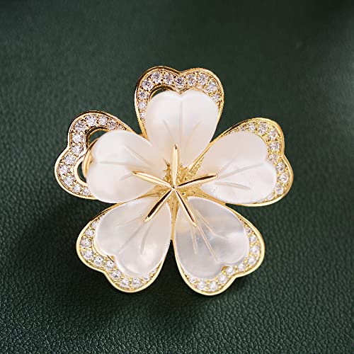 Frauen Brosche Pin Muschel Blume Brosche Elegantes Temperament Einfache Kleidung Zubehör Pin Anzug Jacke Zubehör Corsage Weibliche Exquisite Broches