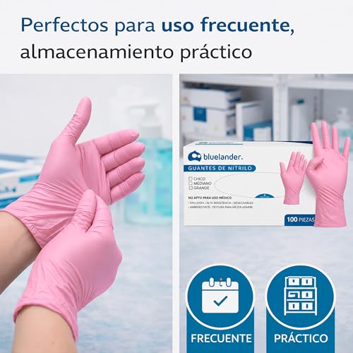 Guantes de nitrilo desechables 27 Imagen adicional