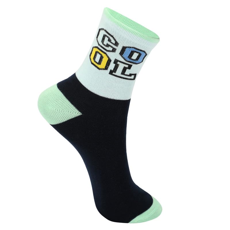Image of Kids Boys Socks - Printed Cotton Kids Socks | Soft and Comfortable, Sock for Boys | Stylish & Durable Boy Sock for Everyday - Pack of 5 Pairs