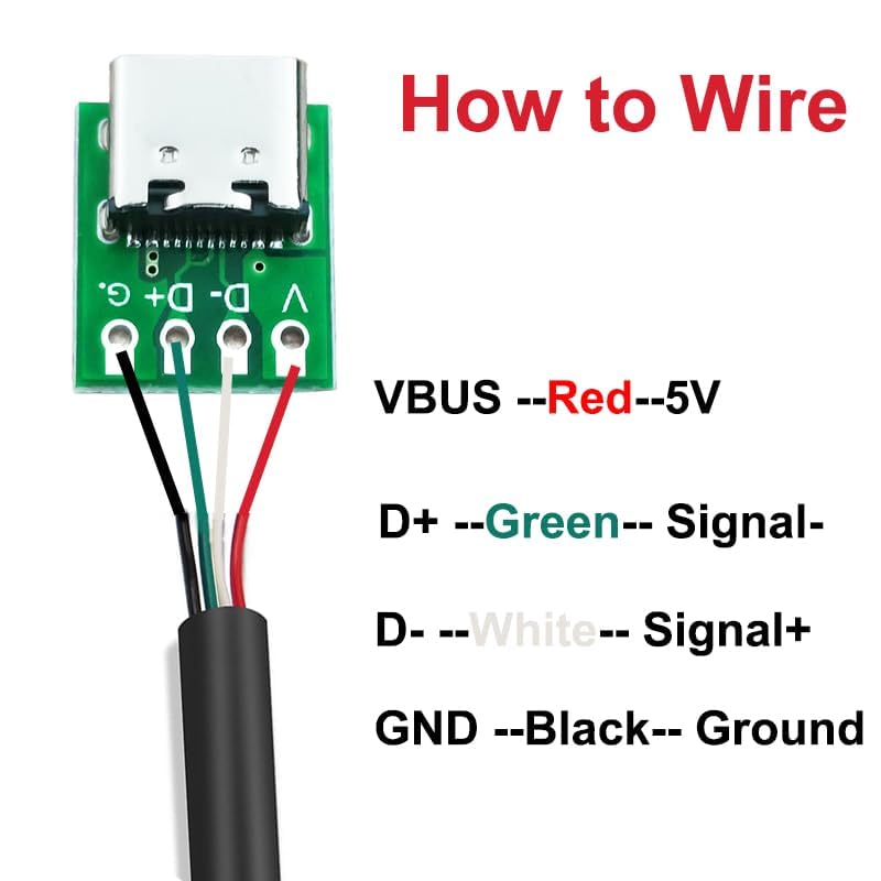 Placa DIY conector USB 3.1 tipo C 10 piezas miniatura 3