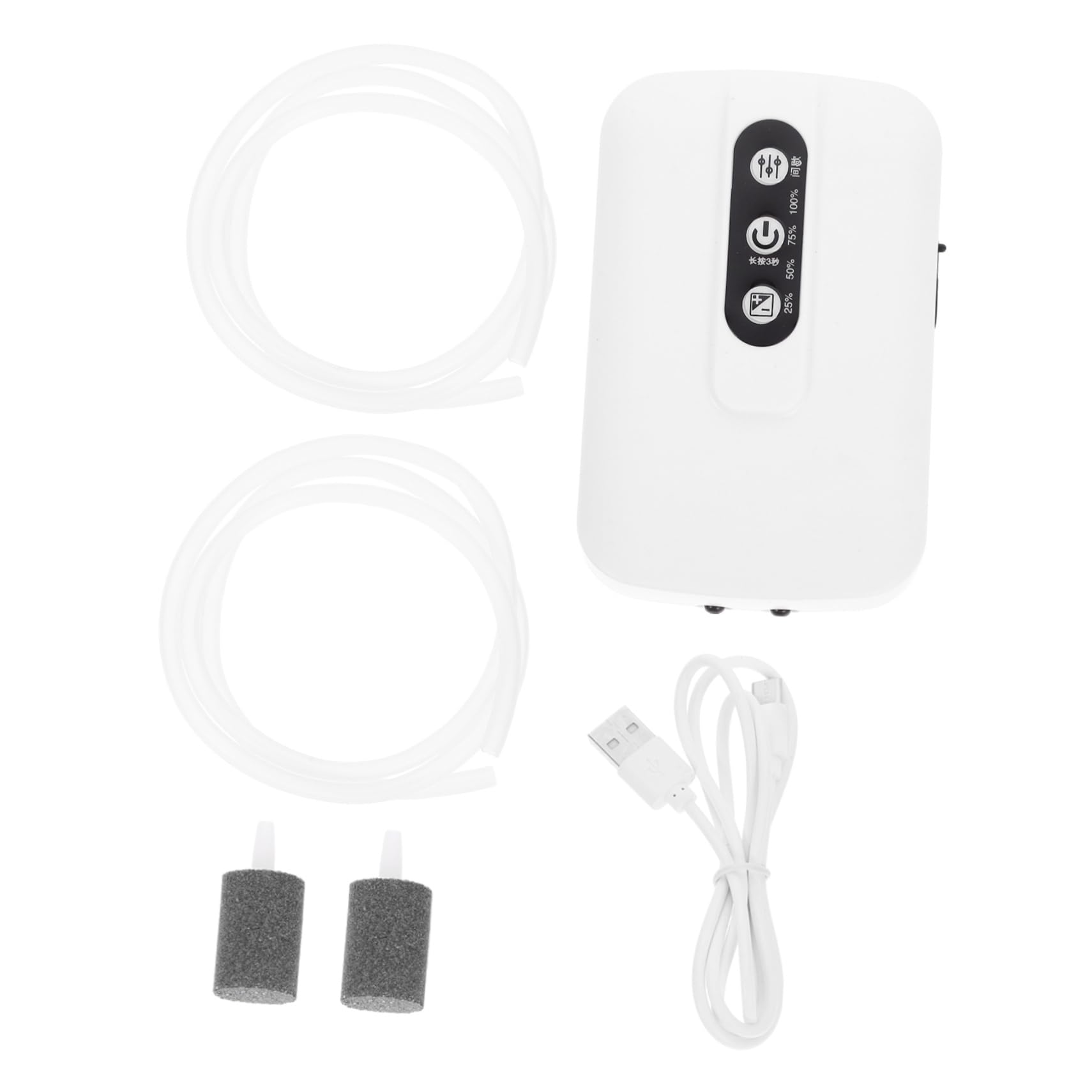 ibasenice 1 Set Powered Aquarium Oxygen Pump Fish Pump with Dual Outlet for Enhanced Oxygenation Portable Design for Easy Installation and Use