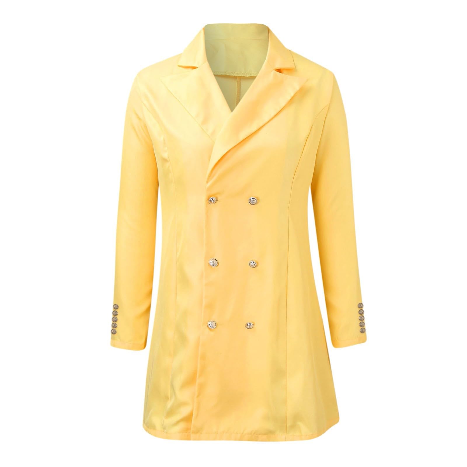 Giacca da donna casual leggera e sottile Cappotto sottile manica lunga abbottonatura sul con tasche cappotti bottoni Tute Donne Taglie Forti