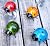 GIFTME 5 Metal Garden Wall Art Decorative Set of 4 Cute Ladybugs Outdoor Wall Sculptures