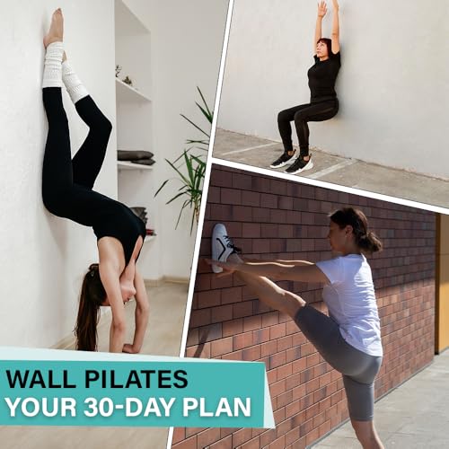 Wall Pilates Workouts for Beginners Senior Fitness Program, 30-Day Wall Pilates Workouts for Beginners, Weight Loss Exercise, No Floor Exercises
