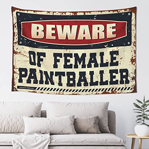 Tapisserie paintball vintage 75x100cm pour habiller un mur vide de bar ou de studio