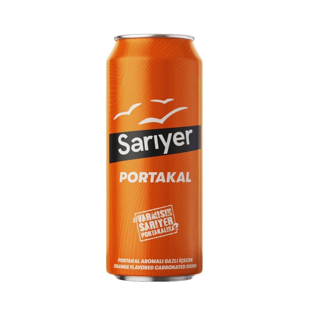 Sarıyer Portakal Aromalı Gazoz Kutu 330 ml