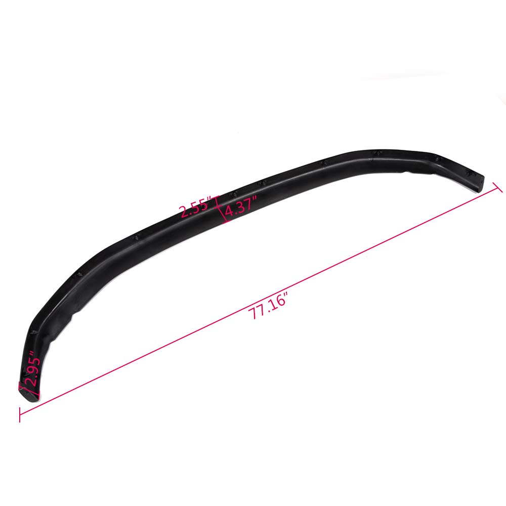 G-PLUS Front Upper Bumper Pad Cover Compatible With Dodge Ram 1500 1994-2001/Ram 2500 3500 1994-2002 Replacement Textured Black CH1000160